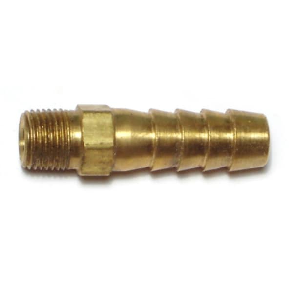Midwest Fastener 3/8" x 1/8MIP Brass Hose Barbs 6PK 66507 - main